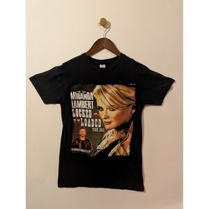 Miranda Lambert T-Shirt Unisex Small Black Excellent 2013 Locked & Reloaded Tour